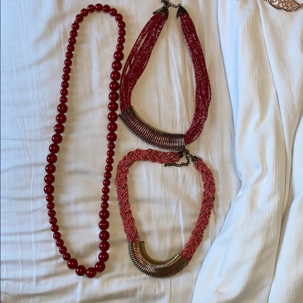 3 Statement Necklaces - image 1